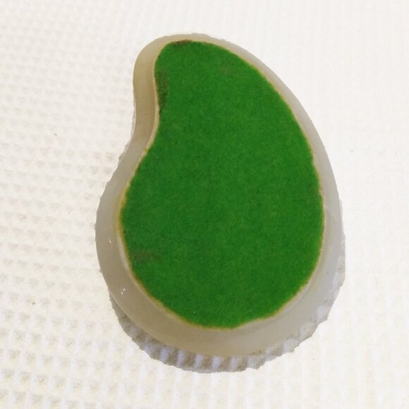 Vintage Alabaster Butterscotch Marble Keg Ashtray - Picture 10 of 11